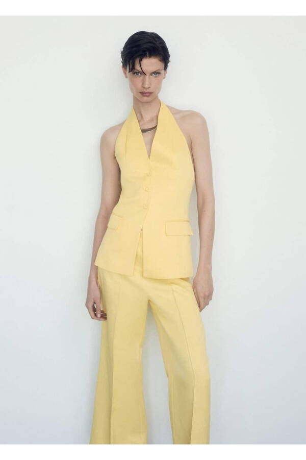 Pleated Flared Pants - 3