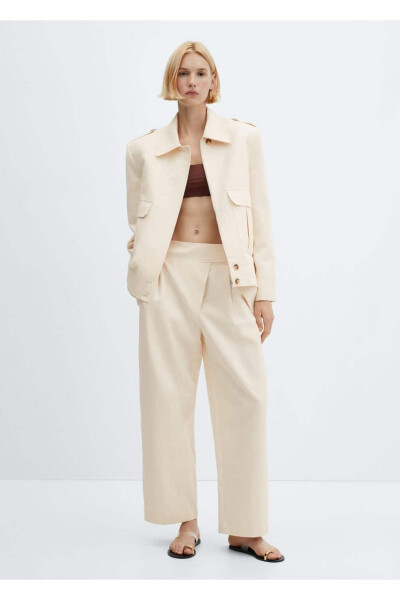 Pleated front trousers - MANGO WOMAN (1)