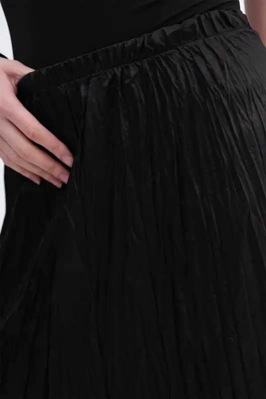 Pleated Long Skirt with Elastic Waistband E16125-b5 - 3