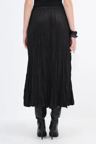 Pleated Long Skirt with Elastic Waistband E16125-b5 - 6