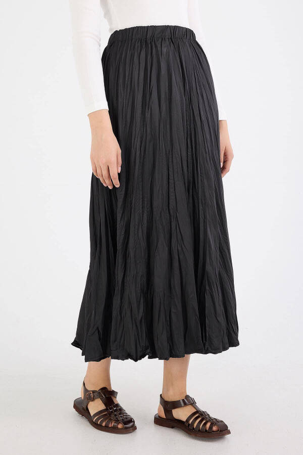 Pleated Long Skirt with Elastic Waistband E16125-b5 - 2