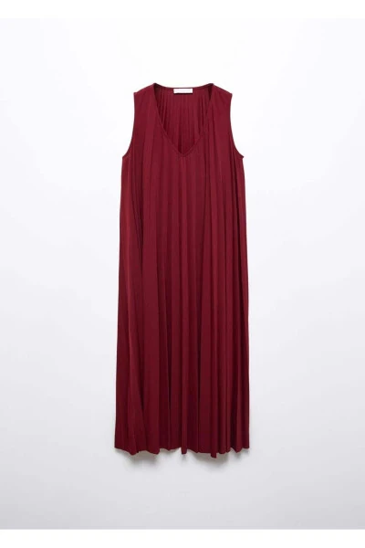 Pleated Midi Dress - 3