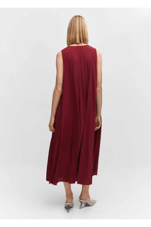 Pleated Midi Dress - 4