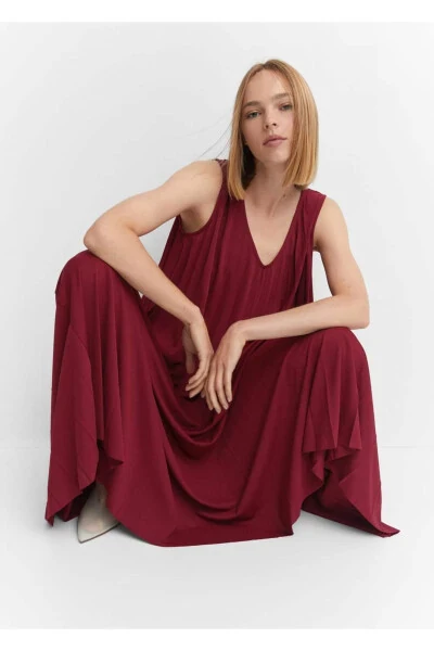 Pleated Midi Dress - 5