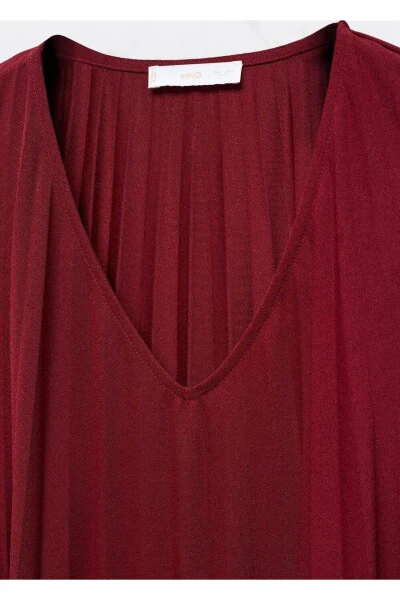 Pleated Midi Dress - 6