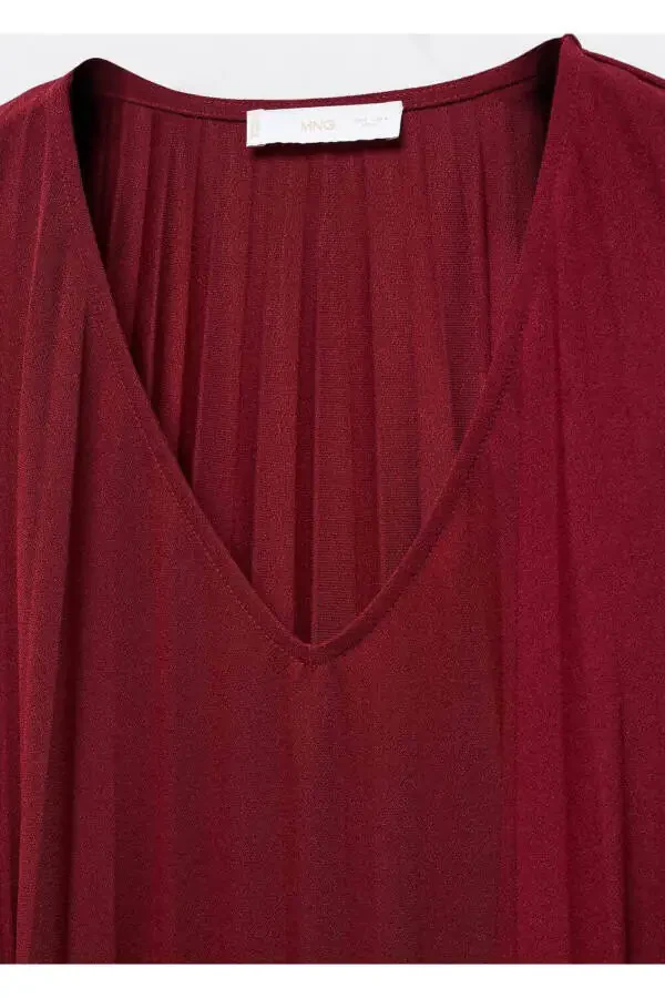 Pleated Midi Dress - 6