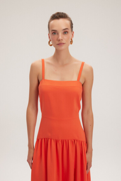 Pleated Midi Dress - 2