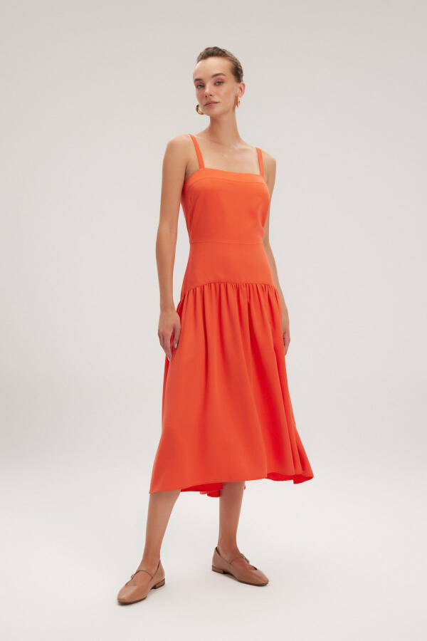 Pleated Midi Dress - 3