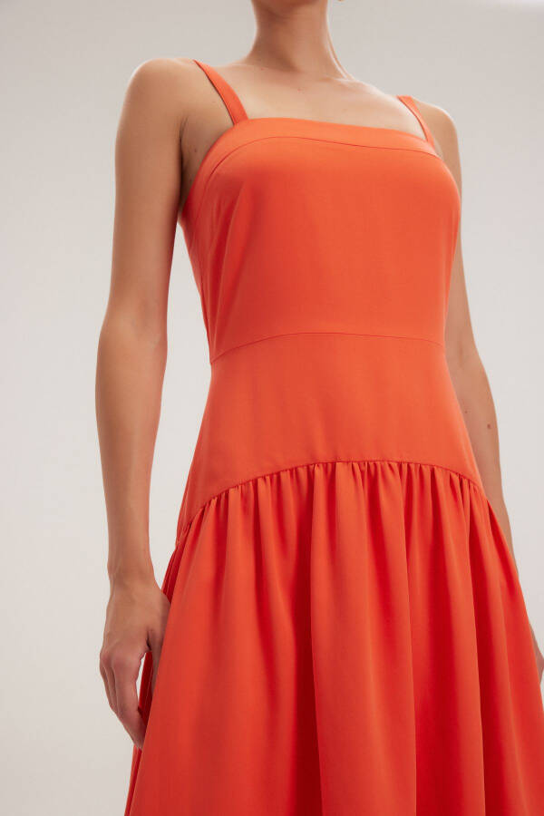 Pleated Midi Dress - 4