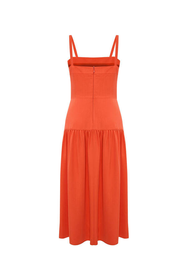 Pleated Midi Dress - 8