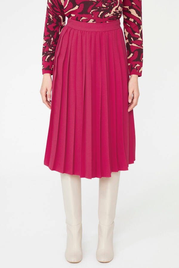 Pleated Midi Skirt - 2