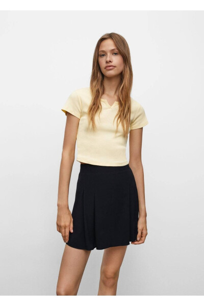 Pleated Mini Skirt - 6