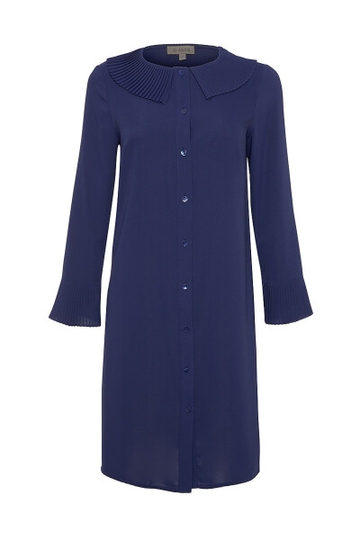 Pleated Neckline and Cuff Tunic - AKER