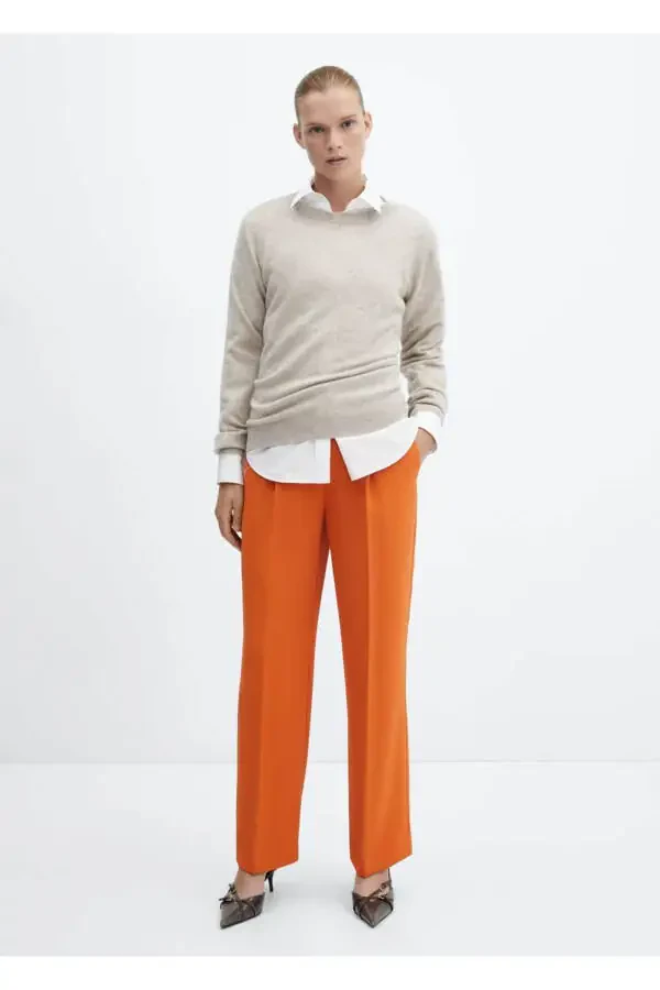 Pleated Straight-Leg Pants - 2