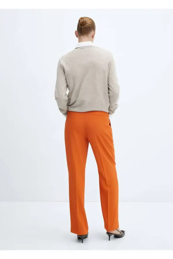 Pleated Straight-Leg Pants - 4