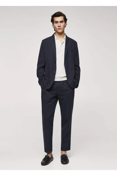 Pleated Trouser with Tapered Legs - 2
