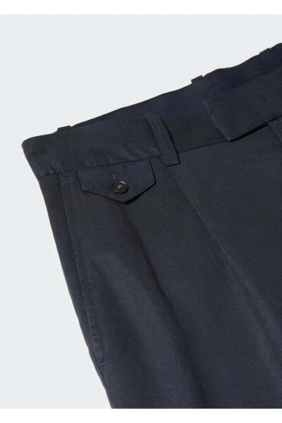 Pleated Trouser with Tapered Legs - 7