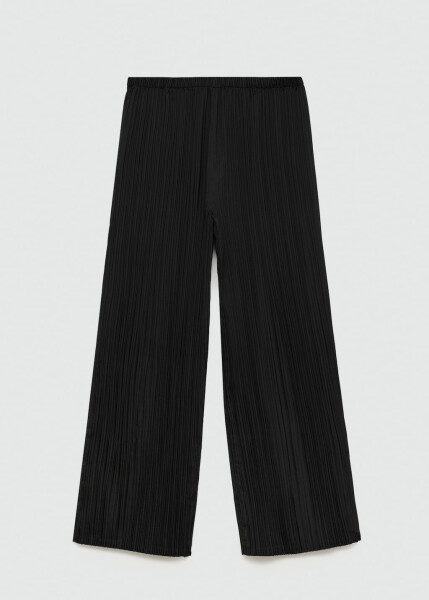 Pleated trousers, black. - 1