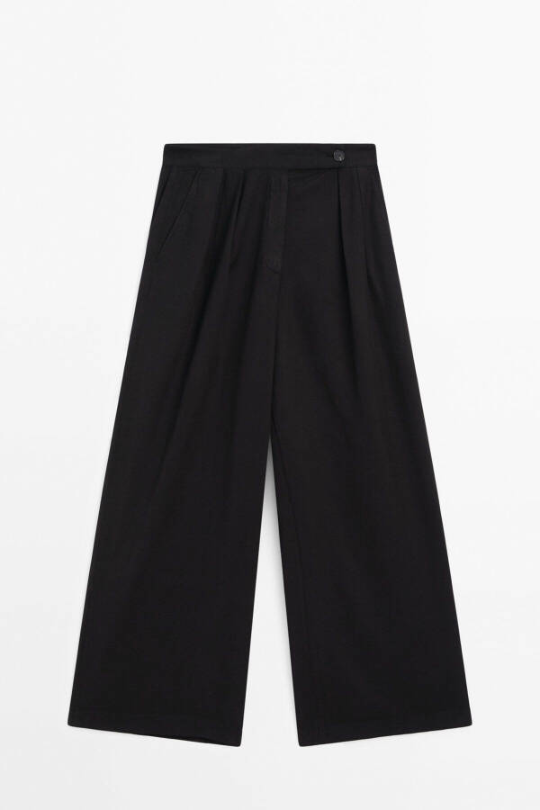 Pleated wide-leg pants - 5