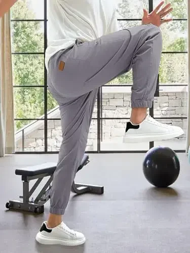 PLEPAN Erkaklar kundalik yuk joggerlari - Paxta ipi Chino shimlar Trekking Outdoor Twill Trek Jogging sport shimlari - 6