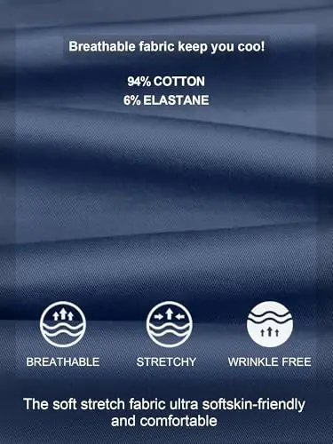 PLEPAN Mens Casual Cargo Joggers - Cotton Drawstring Chino Pants Hiking Outdoor Twill Track Jogging Sweatpants - 4