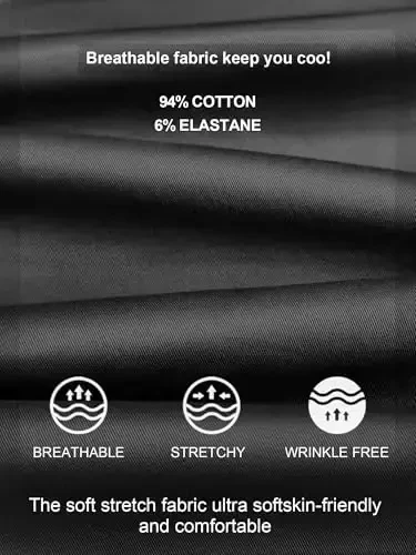 PLEPAN Mens Casual Cargo Joggers - Cotton Drawstring Chino Pants Hiking Outdoor Twill Track Jogging Sweatpants - 4