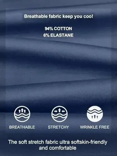 PLEPAN Mens Casual Cargo Joggers - Cotton Drawstring Chino Pants Hiking Outdoor Twill Track Jogging Sweatpants - 4