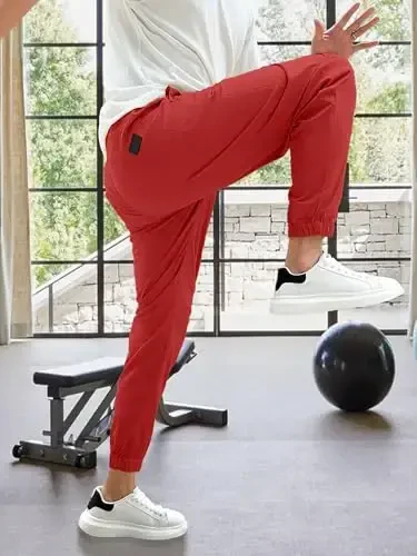 PLEPAN Mens Casual Cargo Joggers - Cotton Drawstring Chino Pants Hiking Outdoor Twill Track Jogging Sweatpants - 6