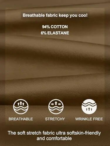 PLEPAN Mens Casual Cargo Joggers - Paxta Ipli Chino Shimlar Trekking Ochiq Havoda Twill Track Jogging Sport Shimlar - 4