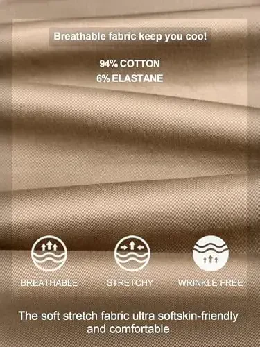 PLEPAN Мужские повседневные джоггеры карго - хлопковые брюки чинос на кулиске для походов, активного отдыха, твила, треккинга, бега, спортивные штаны - 4