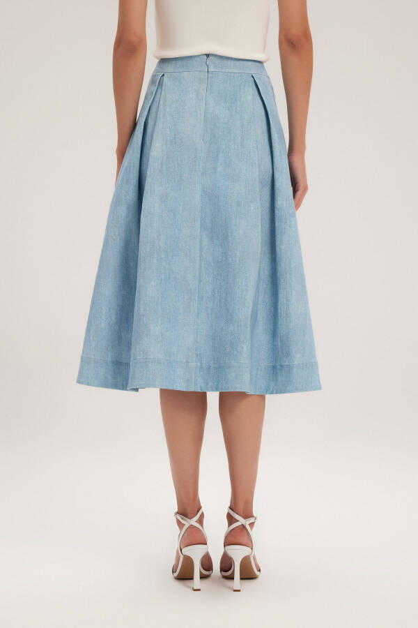 Плиссированная длинная юбка - 6