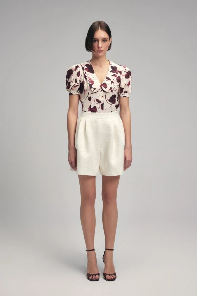 Плиссированные Твидовые Шорты - ADL