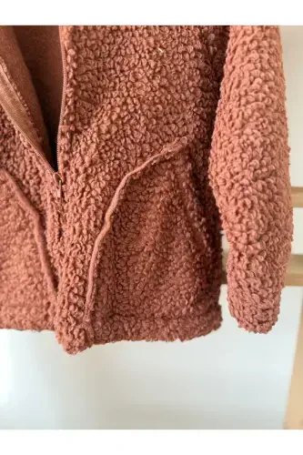 Плюшевая куртка для мальчиков Welsoft с боковыми карманами на молнии - 4