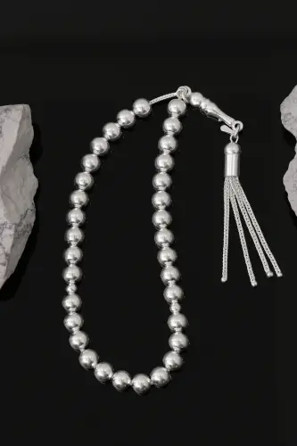 Плоская круглая средняя 925 пробы серебряная четка VET-0091 - VENTINO SILVER (1)