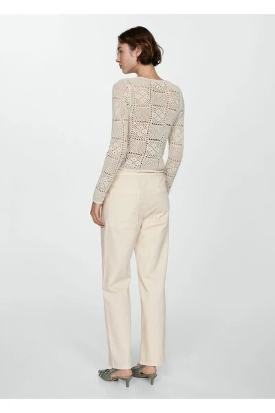 Плоские джинсы на резинке - 4