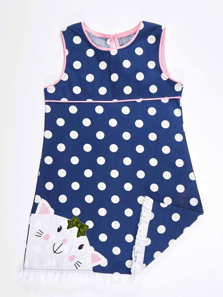 Plump Cat Girl Poplin Dress - 8