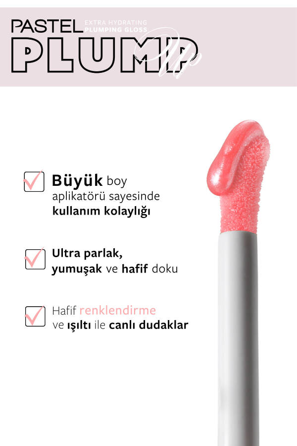 Plump Up Extra Hydrating 208 Shimmer Nude Lablarni To'ldiruvchi Lip Gloss - 25