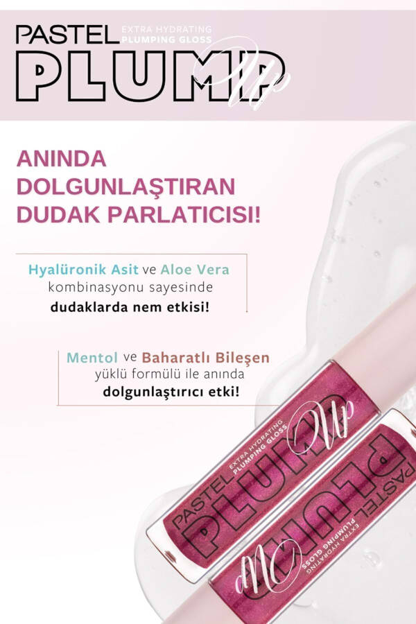 Plump Up Extra Hydrating Plumping Gloss - Dudak Parlatıcısı 207 Mariposa-Fuşya - 11