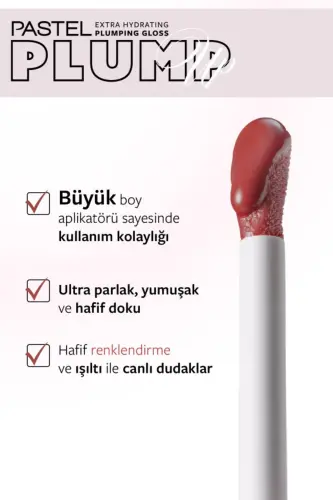 Plump Up Extra Hydrating Plumping Gloss - Dolgunlaştıran Dudak Parlatıcısı 212 Rosewood-212 Rosewood - 3