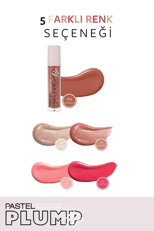 Plump Up Extra Hydrating Plumping Gloss - Lablarni to'ldiruvchi namlovchi lab bo'yog'i 205 Just Natural - 6