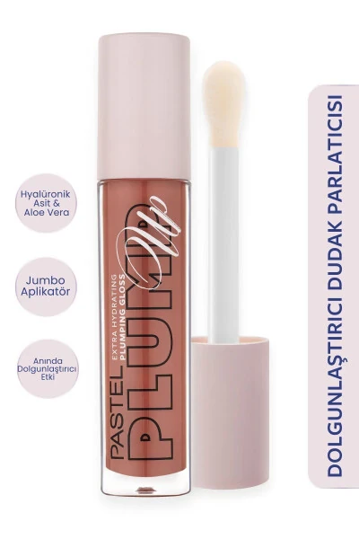 Plump Up Extra Hydrating Plumping Gloss - Volumizing Lip Gloss 205 Just Natural - PASTEL