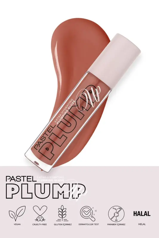 Plump Up Extra Hydrating Plumping Gloss - Volumizing Lip Gloss 205 Just Natural - 8