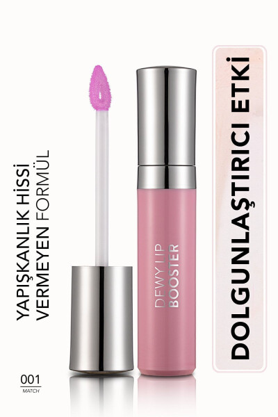 Plumping Lip Gloss (CLEAR) - Dewy Lip Booster - 001 Match - 8690604619030 - FLORMAR