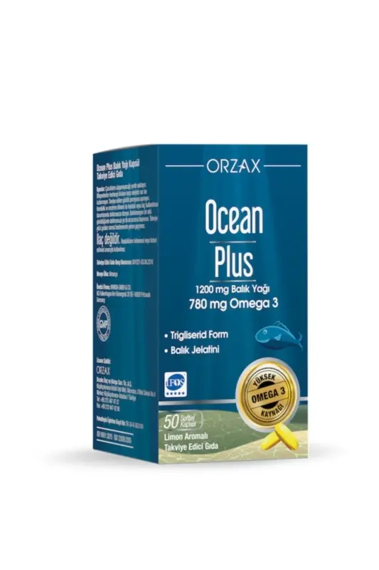 Plus 1200 mg Omega3 Balık Yağı 50 Kapsül - 1
