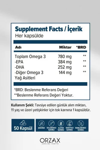 Plus 1200 Mg Omega-3 Fish Oil 50 Capsules - OCEAN (1)