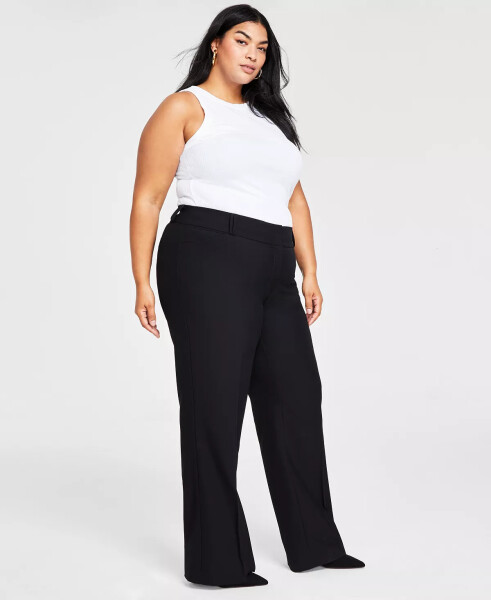 Plus and Petite Plus Size Curvy Bootcut Pants, Created for Modazone-Deep Black - 3