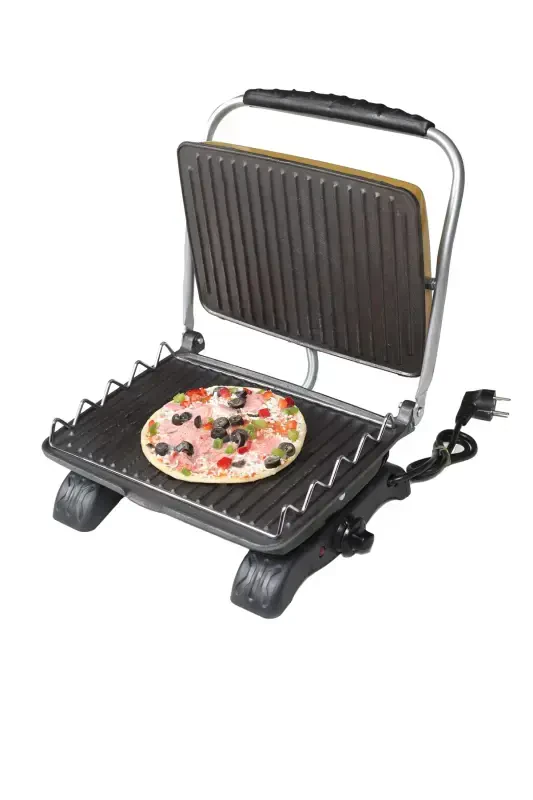 Plus Organic Cast Iron Grill & Toaster Gold with Grill Attachment & Brush-GOLD - 7