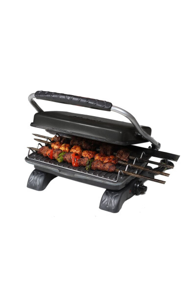 Plus Organic Cast Iron Grill & Toaster Machine Black Grill Attachment & Brushed - 3