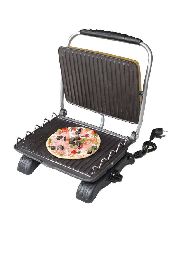 Plus Organic Cast Iron Grill & Toaster Machine Black Grill Attachment & Brushed - 5