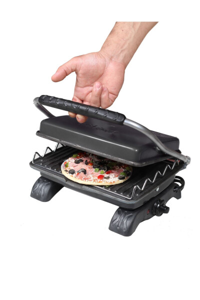 Plus Organic Cast Iron Grill & Toaster Machine Black Grill Attachment & Brushed - DÖKÜMIX (1)